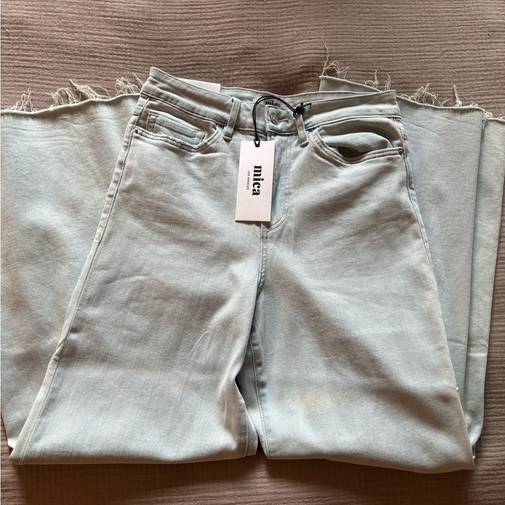 Mica Sky Blue Wide Leg Jeans